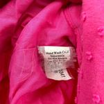 Vineyard Vines  size 00 100%‎ cotton hot pink tank top swiss dot side zip Barbie Photo 7