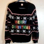 Christmas Sweater Merry Christmas fuzzy size M Red Size M Photo 0