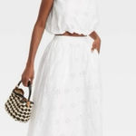 White Eyelet Maxi Set Size M Photo 0