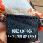 Vintage Mix Nouveau 100% Cotton Boho Patchwork Paisley Midi Skirt Red Black M Orange Size M Photo 8