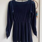 Urban Outfitters Blue Velvet Romper Photo 1