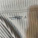 Abercrombie & Fitch Soft A&F Rugby Polo Plunge Wrap Ribbed Top Size Medium Tan Photo 6