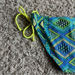 American Eagle Blue / Yellow Printed Swim Bikini Bottom Size Medium Photo 8