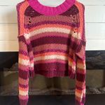 Free People Women's Devon Open-Knit Long-Sleeve Sweater Photo 1