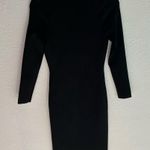 Good American Peepin Grommet Embellished Long Sleeve BodyCon Dress Black Sz 4 XL Photo 4