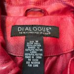 Dialogue  Vintage Red Leather Jacket Western Jacket Photo 2