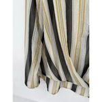 CAbi  Women's Caliber Long Sleeve Formal Sheer‎ Blouse Size M Color Stone Stripe Photo 6