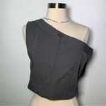 ZARA  NWT asymmetric button top off the shoulder dress pants style top size XS Photo 1