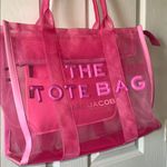 Marc Jacobs 💕💕💕  Mesh The Tote Bag Large Candy Pink 💕 💕💕 No Long Strap Photo 6