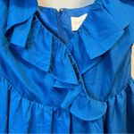 One 33 Social Dress Bright Blue Ruffle Surplice V Neck Mini Dress Sz 8 NWT Photo 3