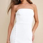 Lulus NWT  Loving the Feeling White Strapless Bodycon Mini Dress Photo 0