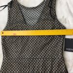 Marina Black Mesh Glitter Nude Formal Gatsby Wedding Formal Dress Gown Train 6 Photo 5