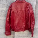 Caslon  Red Leather Jacket XL Photo 9