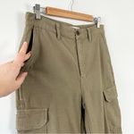 Madewell High Rise Cargo Fatigue Pants Joggers Olive Green Size 29 Photo 4