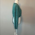 Alphalete Tie Dye Cropped VNeck Sweatshirt Green Size Small Photo 1