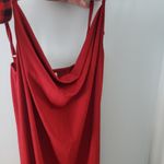 Scoop neck wine color maxi dress with slits on the side size large new n… Red Photo 1