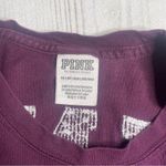 PINK - Victoria's Secret VS PINK Long Sleeve T Shirt Bling Dog Logo Burgundy Front Pocket Size XS Rare Photo 6