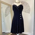 Betsy and Adam Betsy Adam Vintage Old Hollywood Glam Sparkly Shimmery Prom Formal Mini Dress M Photo 4