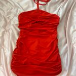 Red Bodycon Mini Dress Size M Photo 3
