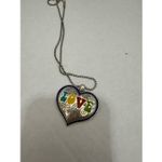 Brighton Silver Love Multicolored Necklace Logo Photo 1