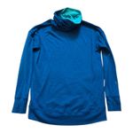 Mons Royale Cortina Women Size XS High Neck Merino Wool Long Sleeve Thumbholes Blue Photo 1