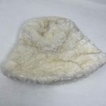 Coldwater Creek Cream Winter White Faux Fur Furry Bucket Hat Womens One Size Photo 6