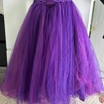 Elegant Strapless Purple Dress Size 10 Photo 2