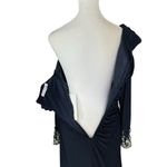 Mac Duggal  - NWT One-Shoulder Long Sleeve Jersey Jewel Wedding Gown Sz 4 Photo 5