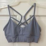 NVGTN XS? XXS? Criss Cross Back Sports Bra Light Gray Activewear NO PADS Photo 0
