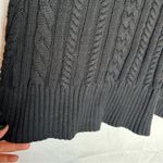 Modern Citizen NWOT Black Chunky Knit Long Sleeve Cable Knit Fitted Sweater Sm Photo 4