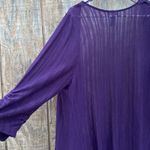 Catherine’s Lightweight Purple 3/4 Sleeve Kimono Cardigan Size 0X Photo 4