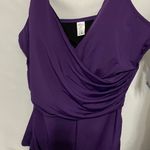 Dolfin NWT  Aquashape  size XXL Black EGGPLANT Purple SWIM TOP TUMMY CONTROL NEW Photo 7