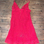 Victoria's Secret Victoria’s Secret red The Lacie M negligee lace nightgown Photo 0