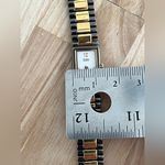 Seiko  Ladies Watch Unique Two Tone Bracelet White Rectangular Dial Photo 10