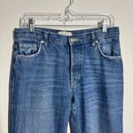 Free People  We the Free Denim Jeans Women 27 Blue Med Wash Distressed Button Fly Photo 2