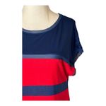 Jason Wu Target Dress Small Red Blue Striped Mesh Detail Jersey Knit Mini Preppy Photo 5
