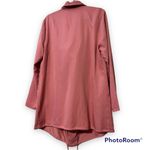 JustFab  size XL lightweight jacket cowl neck button down blush pink with pockets Photo 1