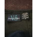 Vintage Studio Skirt Womens 14 Black Faux Leather Pencil Knee Length Lined Photo 2