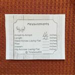 Liberty Love Burnt Orange Sleeveless Knit Button Front Ribbed Tank Top SZ S Photo 6