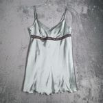 LA Intimates Dress Womens Small Shimmer Blue Babydoll Chemise Lingerie Vintage Photo 1
