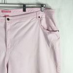 Woman Within  Plus Size 32W Capri Jeans Light Pink High Rise Natural‎ Fit 818 Photo 3