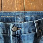 Chico's  So Slimming Girlfriend Crop Jeans Blue Stretch Denim Slim Leg Photo 3