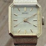 Seiko SGP Gold Plated Vintage Ladies Watch Mechanical Winding Gold Dial Photo 0