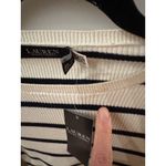 Ralph Lauren Lauren  Striped Rib-Knit Crewneck Sweater size small Photo 6