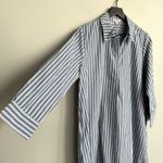 Johnny Was NEW Georgia Stripe Henley Shirt Dress Photo 8