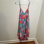 Goa Beachwear by Japna Cover Up Dress Neon Geometric XL Pink Photo 5