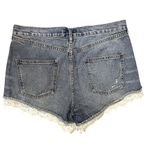 Free People JEAN SHORTS DENIM LACE HEM SIZE 29 DISTRESSED FESTIVAL BOHO COUNTRY Photo 1