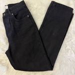 Reformation Cynthia High Rise Straight Jeans in Black Seattle Size 25 Photo 2