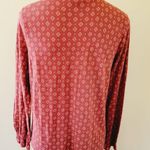Lucky Brand  shirred geo peasant top size medium Photo 6