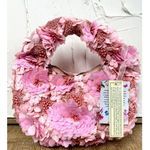 NWT Pink 3D Floral Beaded Top Handle Bag – Artisan Sequin & Bead Detail Photo 0